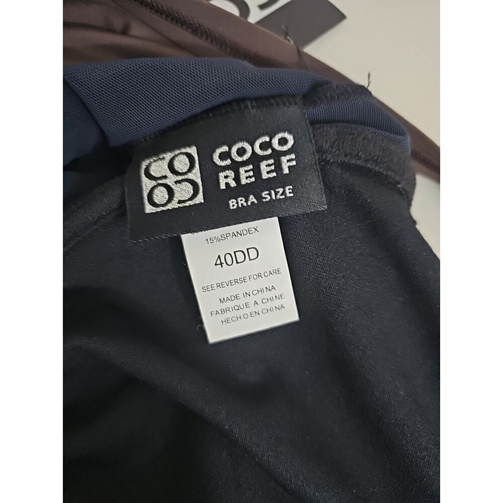 Coco Reef Tankini Top 40DD Bra Size Brown Swimsuit Tank Top NWT. - Picture 16 of 16